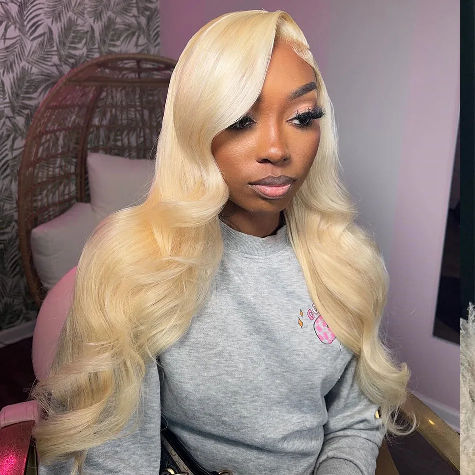 

30 32 Inch 613 Blonde Lace Frontal Wig 13x4 13x6 Body Wave Lace Front Wig HD Lace Wig Human Hair Pre Plucked Remy Brazilian Wig
