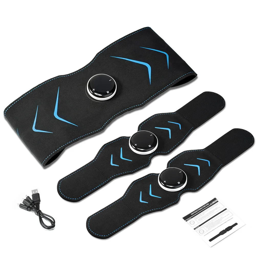 Smart Abdomen Muscle Stimulator EMS Electric Abdominal Body Slimming Belt Waist Band Abs Trainer Fitness Lose Weight Fat Burn