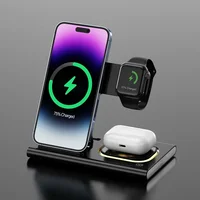 30W 3 in 1 Watch Wireless Charger For iPhone 15 14 13 12 Pro Max Apple Watch 8 7 6 Airpods Foldable Fast Charging Dock Station - Image 6