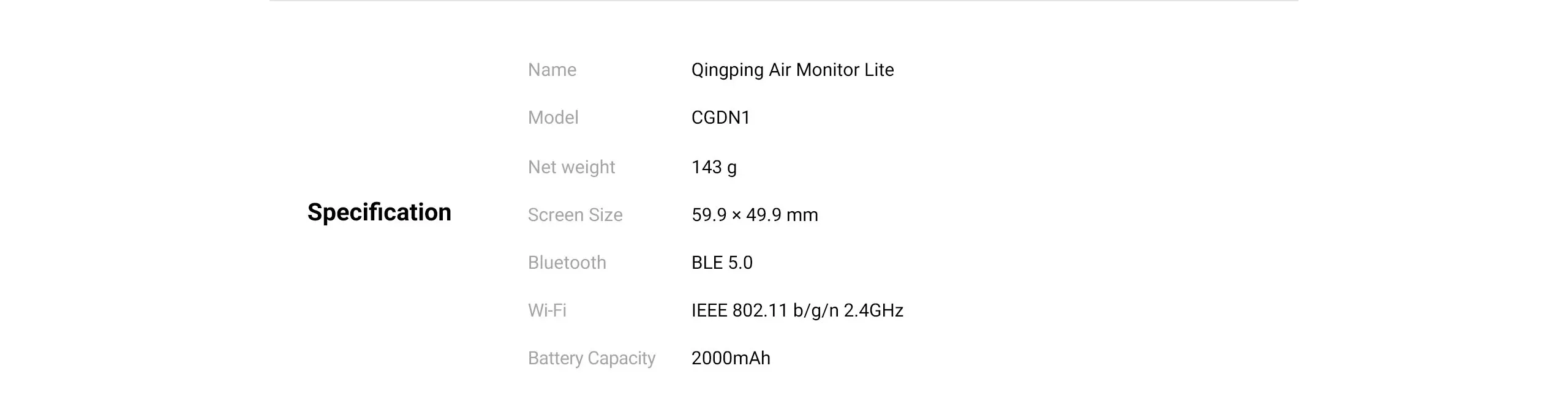 Air Detector Lite CO2 PM2.5 PM10 Temperature Humidity Monitor Touch Screen Work