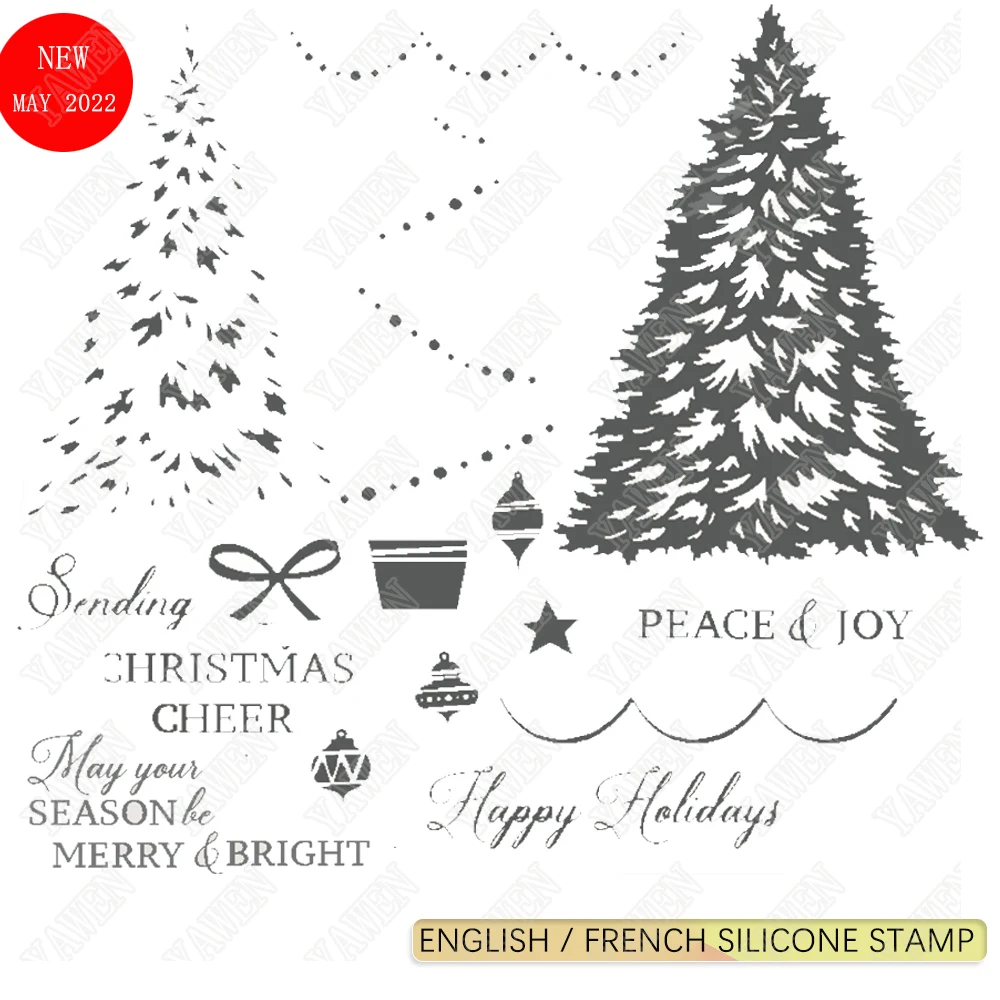 Stamps Christmas 2022 Christmas Tree Metal Cutting Dies And Stamps Scrapbooking Crafts Maker  Photo Album Template Handmade Decoration 2022 New| | - Aliexpress