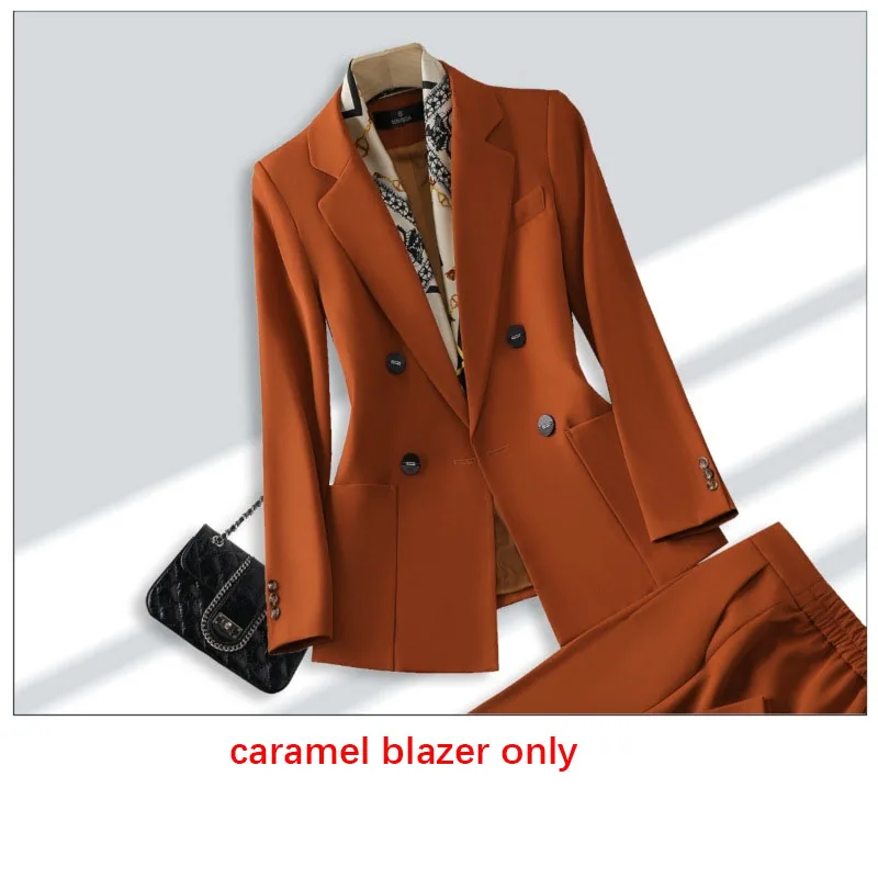 Tesco Autumn Women's Suit Set Solid Blazer Pants 2 Piece Set Office Lady Streetwear Suit Clothes Formal Outfits blazer mujer