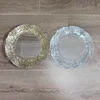 13inch Clear Service Trays Home Dinner Charger Hotel Wedding Banquet Decorative Plates Cushion Plate Table Decor 100PCS 2