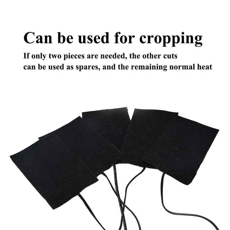 USB Charging Clothing Heating Pad 45℃-65℃ Vest Heater Winter Warm Camping Hiking Ski Cycling Pants Carbon Fiber Heated Pads 4