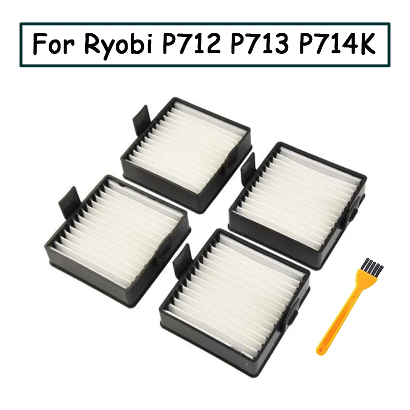 4 pcs Ryobi Filter A32VC04 019484001007 533907001 for P712 P713 P714K