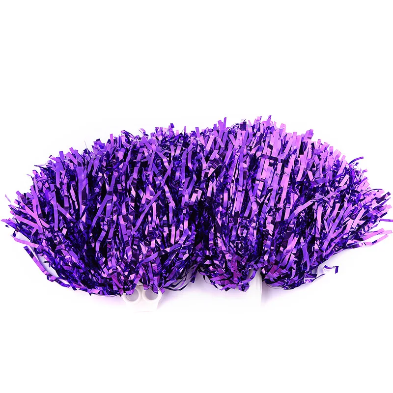 Cheerleading Pom Poms with Handle Cheer Balls Gold Yellow Pink Red Green Blue Pompoms for Women Girl Kids Hand Dance Accessories cheerleading pom poms