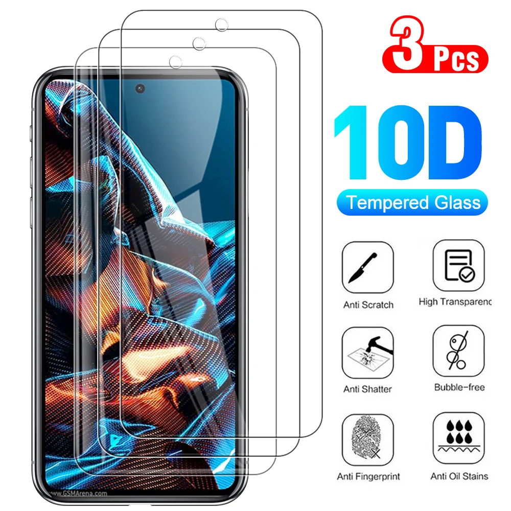 

3pcs For Xiaomi Poco X5 X5 Pro C65 screen protector F5 F4 5G M6 M5 4G M4 M3 protective glass C31 C40 Clear tempered glass
