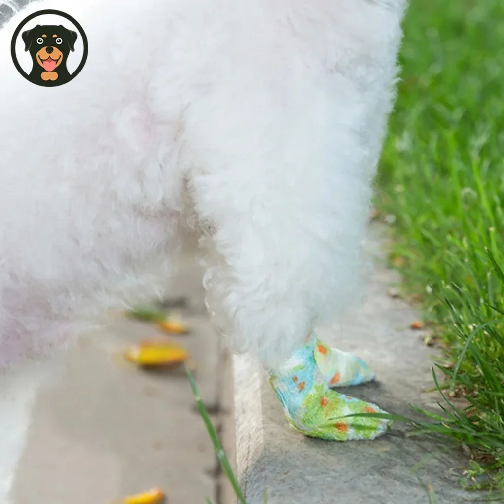 Pet Shoes Breathable Elastic Bandages Disposable Foot Covers Dirt-proof Retractable Sports Tape Outdoor Dog Accessories