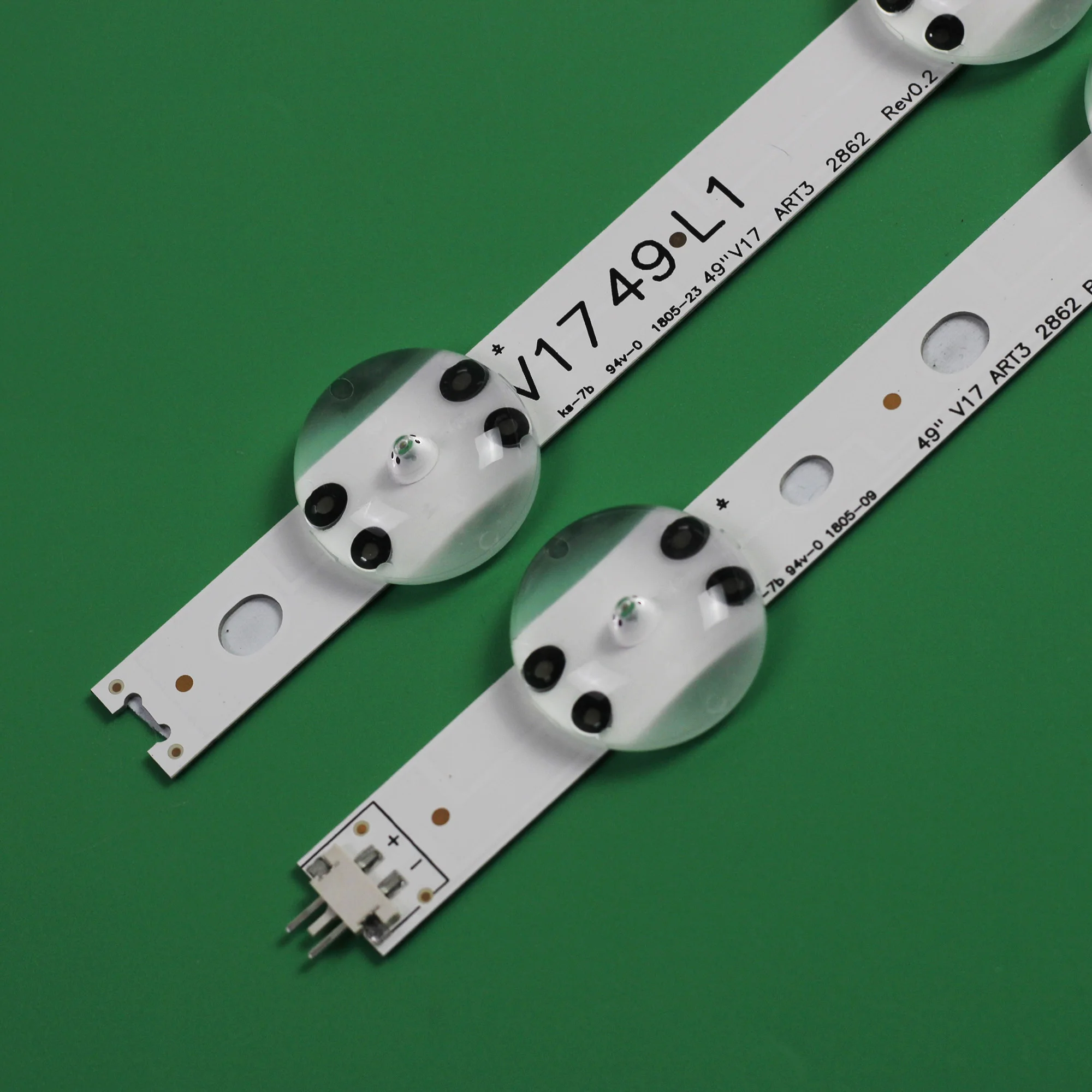 Tira de Retroiluminação Led para lg 49lj610v 49uj6307 49uj6500 49uj6510 49uj6517-za 49uj656t 6916l2862a 6916l-2863a - Imagem 2