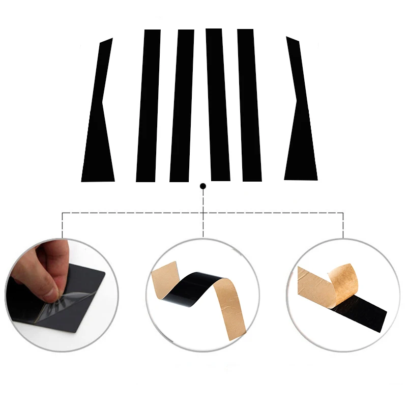 Per Mercedes-Benz Classe B W246 2012 2013 2014 2015 2016-2019 Pali Per Colonne Lucidati Copertura Per Vetri Auto Adesivi Per Colonne Bc
