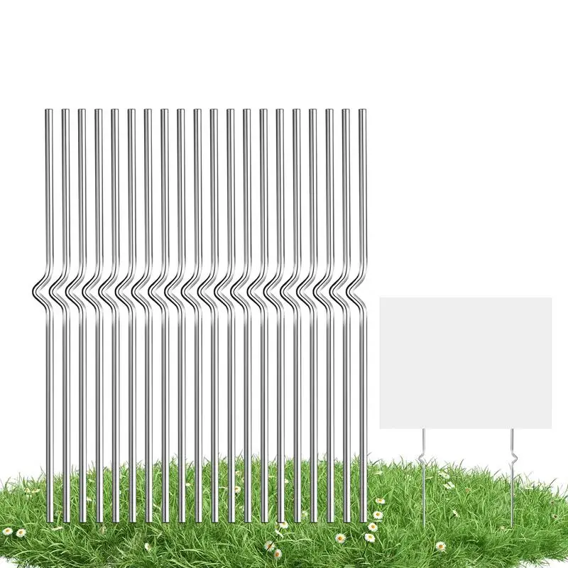 

Стойки для двора из нержавеющей стали, прочные металлические стойки и проволочные стойки для улицы, бизнеса, газона, сада