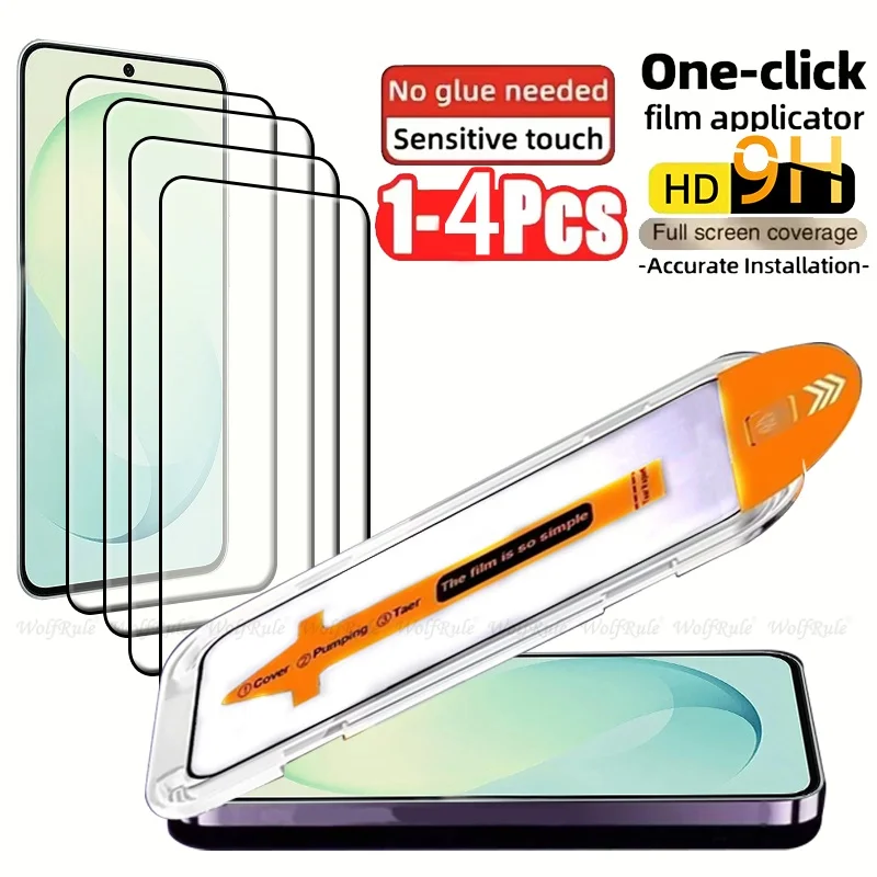 Premium Tempered Glass Screen Protector for Samsung Galaxy S26 FE - Full Cover, 9H Hardness, Dust-Free