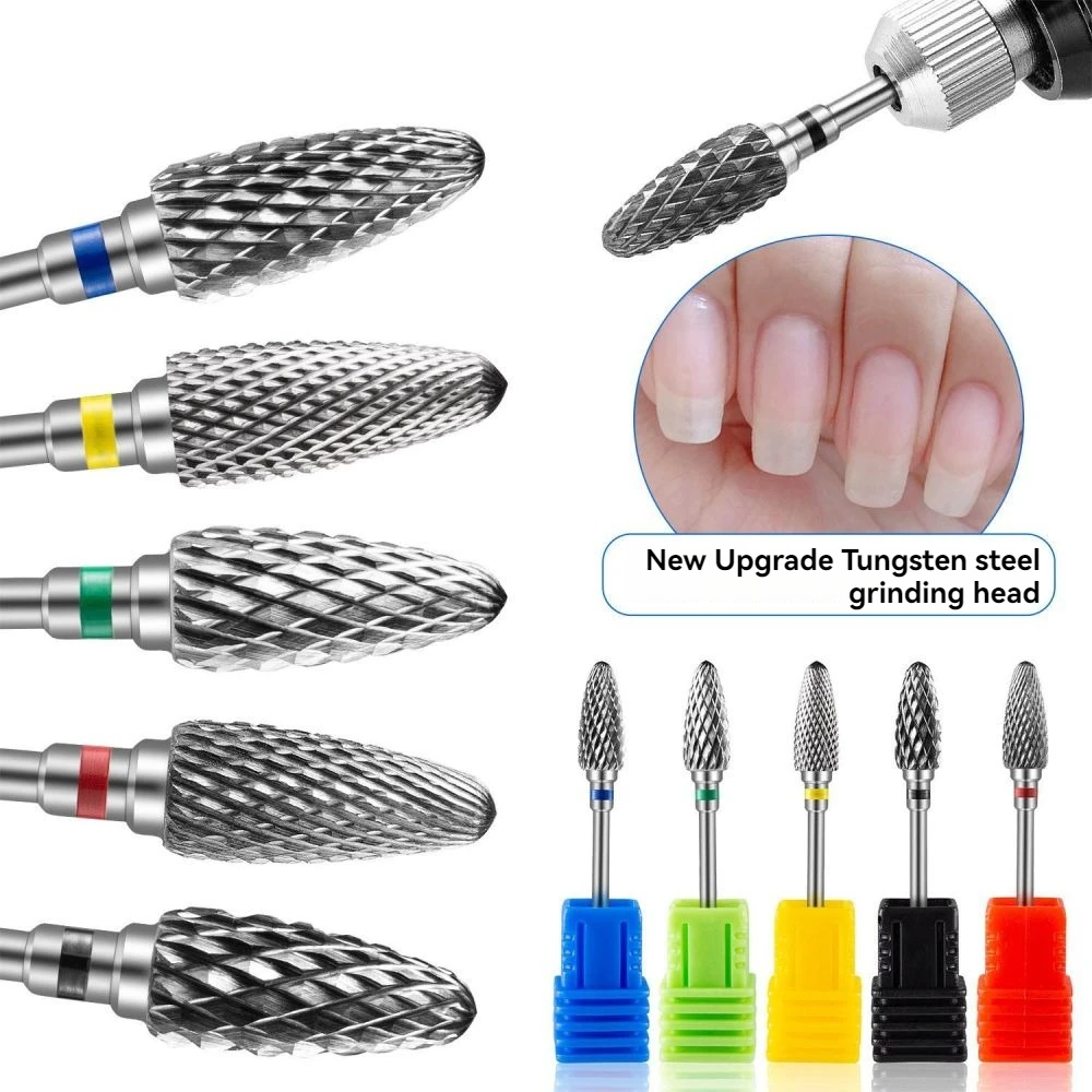 Manicure Tools Tungsten Steel Grinding Head Polishing Removing Corn Head Dead Skin Grinding Machine Accessories