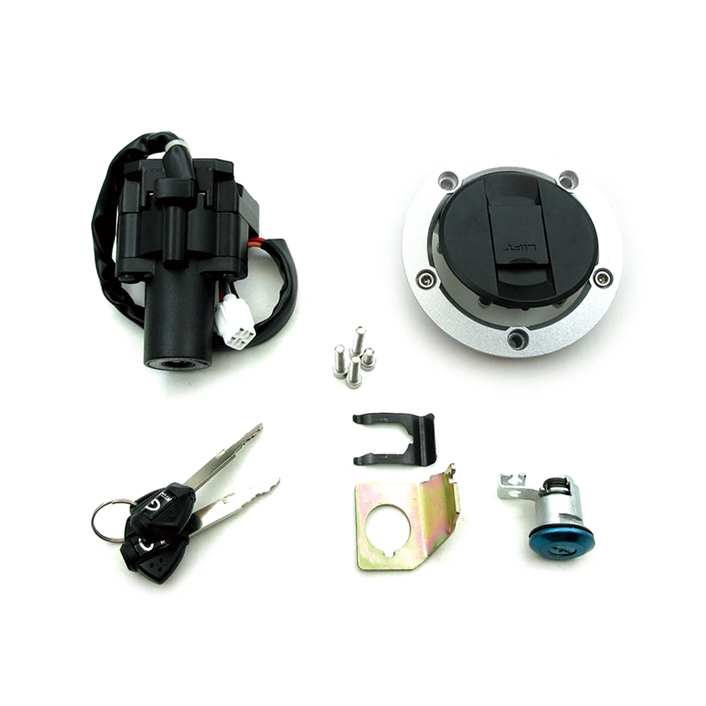 Motorcycle Ignition Switch Lock 4 Wires Gas Fuel Petrol Tank Cap Cover Seat Accessories For Suzuki GSXR1300 2008-2023 GSX-R 1300