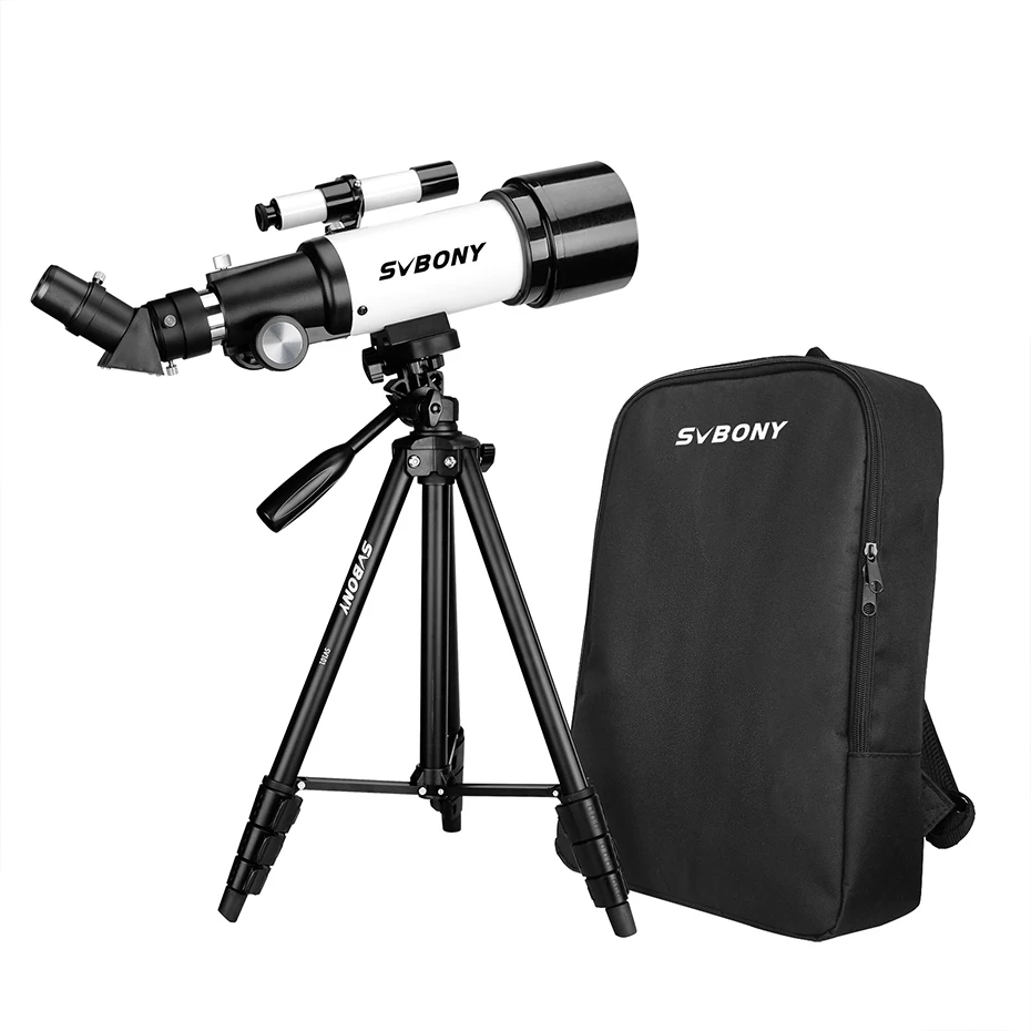 SVBONY SV501P Teleskop für Kinder, Anfänger, Erwachsene, astronomisches Brechungsteleskop für Geschenkmondplaneten, astronomisches Teleskop, mit Stativ und Rucksack, für Camping, bestes Einsteiger-Teleskop