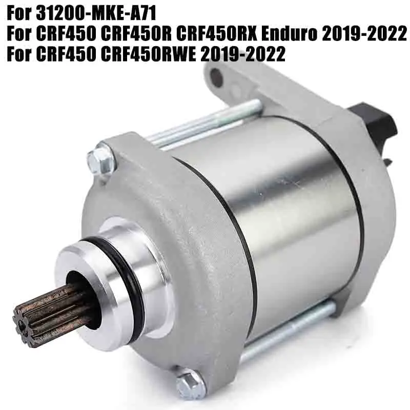 

Starter Motor For Honda CRF450 CRF450R CRF450RX CRF 450 450R 450RX 450 RWE Enduro CRF450RWE 2019 2020 2021 2022 31200-MKE-A71