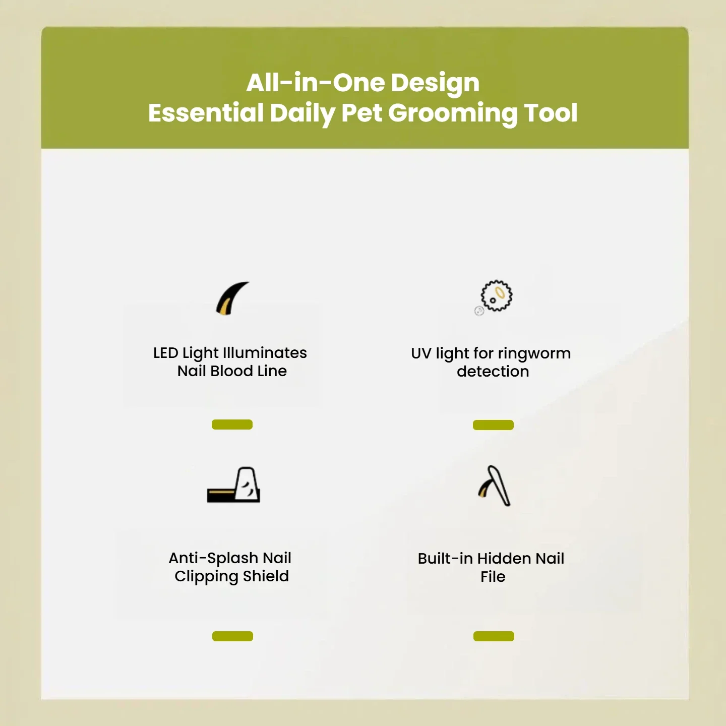 Coupe-griffes professionnel en acier inoxydable pour chien et chat_voghion.com