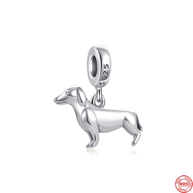 Theo Bear Pig Animal Kingdom Cat Dog Unicorn Bead Fit Original Pandora Charms Silver 925 Bracelet For Women Fashion Jewelry