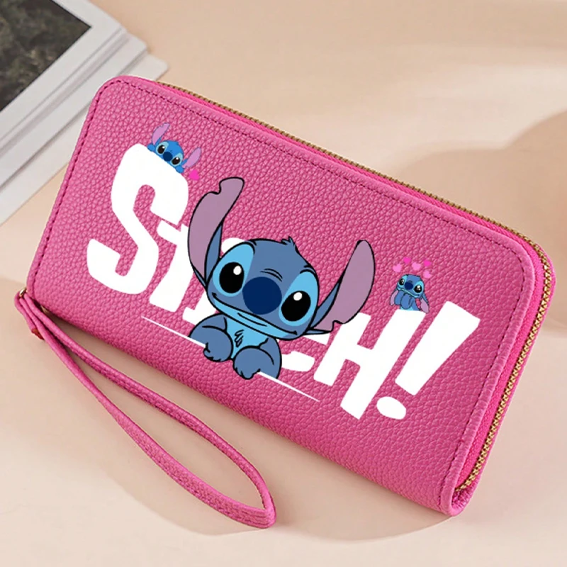 Cute Stitch Long Zip Wallet 2