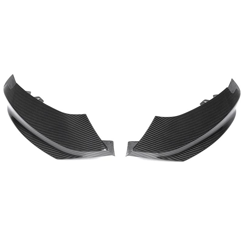 Dry Carbon M Performance Front Bumper Canards Trim For BMW F32 F33 F36 M Sport Only 2014- Car Styling Splitter Lip Spoiler
