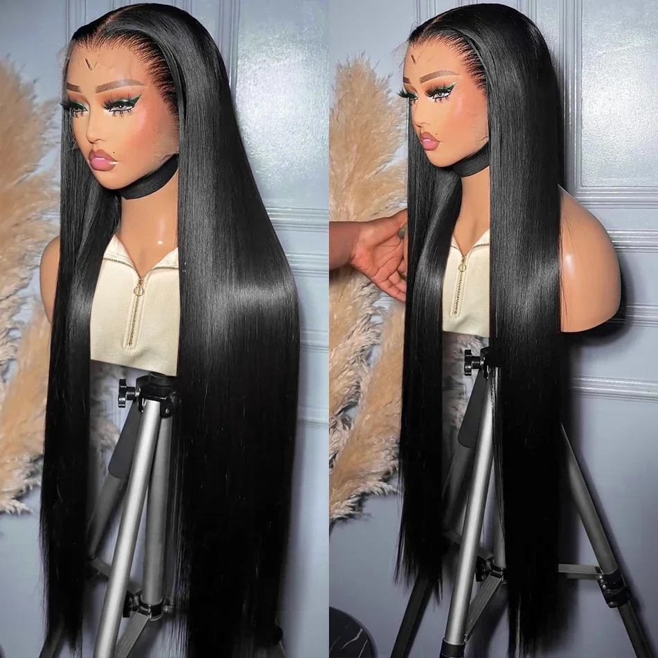 

30 Inch HD Lace Front Human Hair Wigs Straight 13x4 Transparent Lace Frontal Human Hair Wigs Pre Plucked HD Lace Wigs For Women
