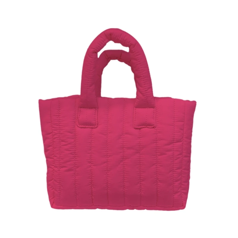 

Fashion Large Tote Padded Handbags Designer Quilted Women Shoulder Bags Luxury Nylon Down Cotton Crossbody Bag Winter