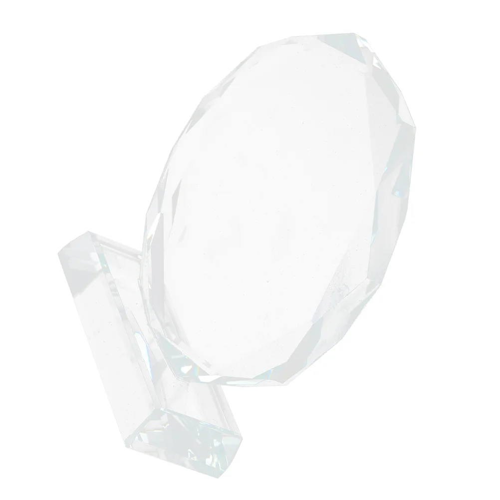 1Pc Crystal Trophy Award Blank Plaque Engraving Recognition Metal Sublimation nament Door Sign Blanks Team Sports