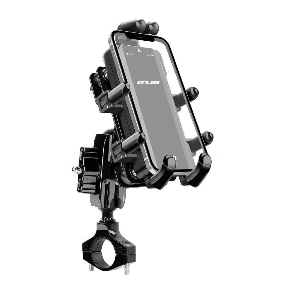GUB P60 P70 Motorcycle Bike Mobile Phone Holder MTB Road Bicycle E Bike Handlebar Phone Mount Stand 360-Drgee Rotatable
