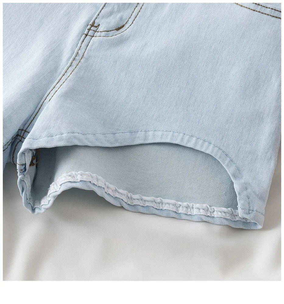 Four Color Summer Elastic High Waist Denim Shorts Women Casual Skinny Ladies Streetwear With Hip Lift Hot Pants Sexy Y2K XS-2XL