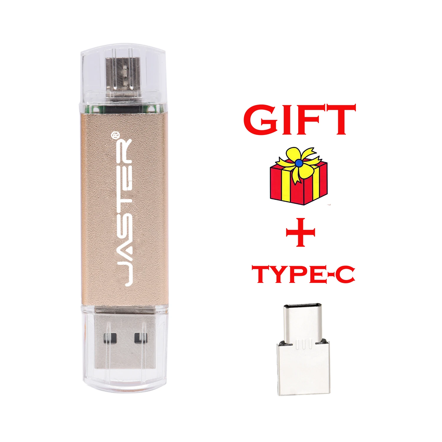 

JASTER metal memoria usb flash флеш карта OTG USB Flash Drive voor Android smartphone dubbele Toepassing 32Gb pendrive