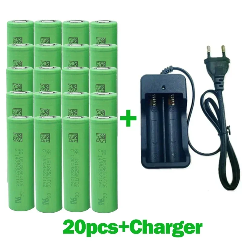 

18650 Battery Free Shipping 2023NewBestselling VTC6 Li-ion 3.7V 3000MAH+Charger RechargeableBattery Suitable Screwdriver Battery