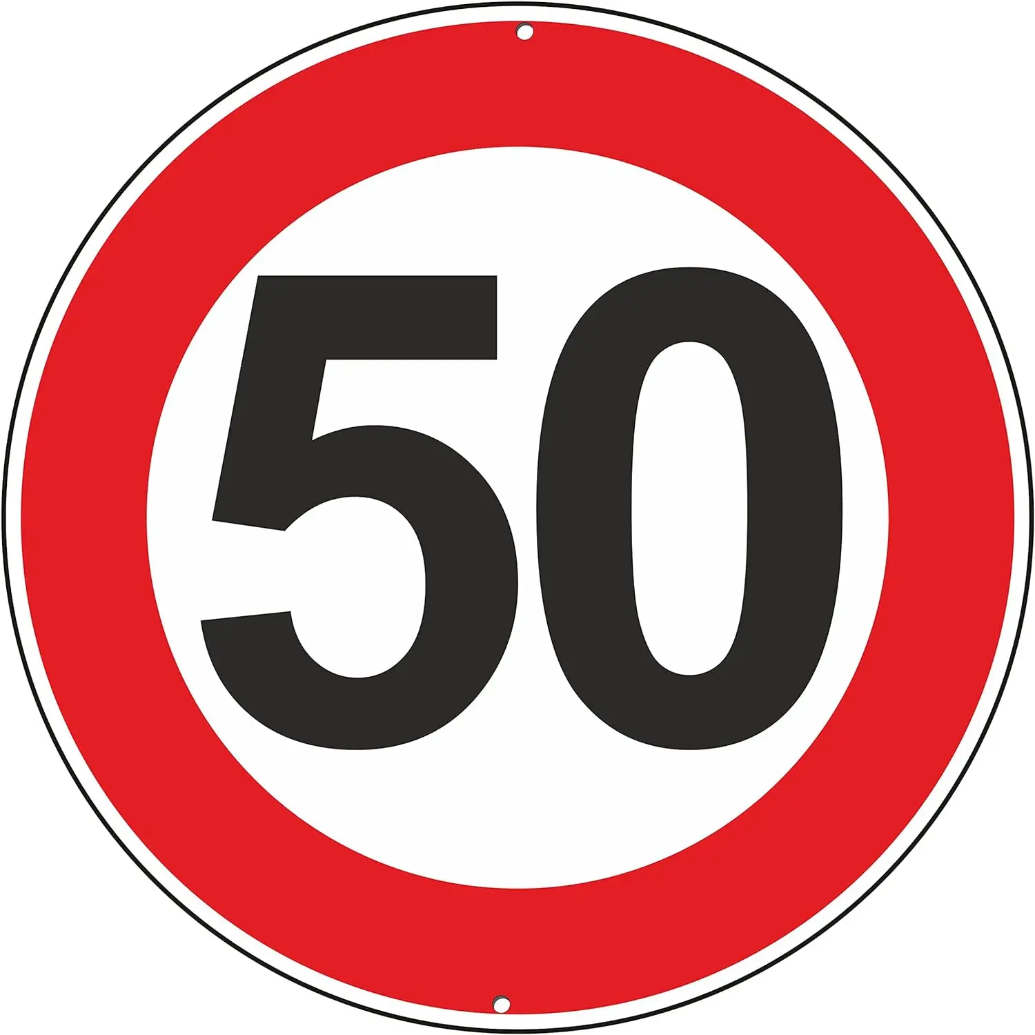 Metal Round Plate Traffic Safety Warning Sign - Waterproof, Anti-Fade Tin Sign