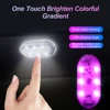 1 PC Multi Color Car Light Wireless LED Touch Light Roof Light Sensor Read Lamp Mini USB Charging Light Car Interior Accessories 2