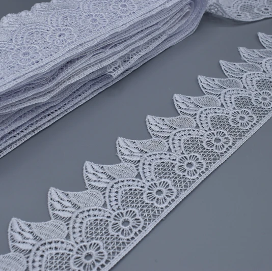 7cm Wide Crochet Embroidery Lace Ribbon DIY