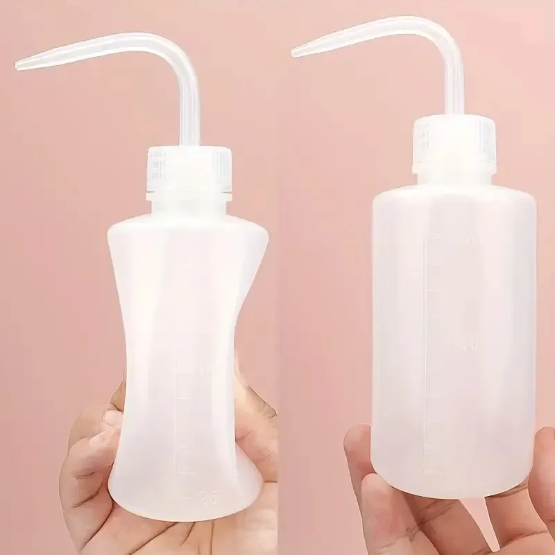 250ml Eyelash Cleansing Bottle - Salon Curved Spout for Lash Extension Care | Leakproof Hygienic Tool w/ Portable Design