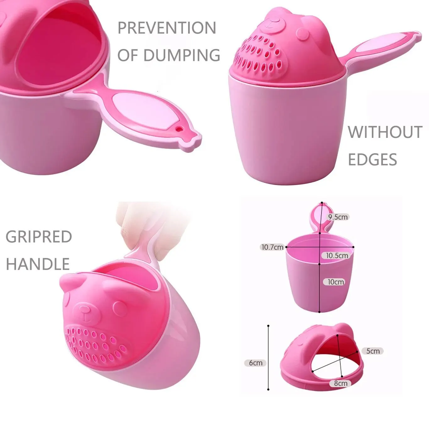 Hair Washing Cups Shampoo Rinse Cup Baby Rinse Shampoo Rinser Baby Rinse Cup Bath Rinser Wash Hair Cup By Protecting Infant Eyes
