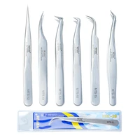 1 Pc VETUS New MTS Eyelash Tweezers Stainless Steel Anti Static Super Fine Tip for Eyelash Extension Watch Repair ESD Tweezers 2