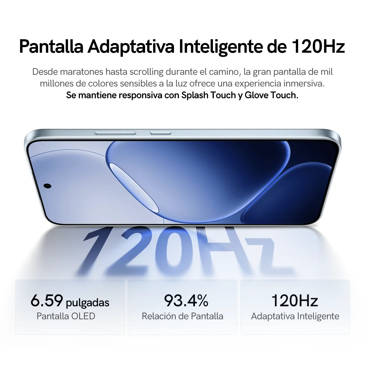 OPPO Reno 14 F 5G, Teléfono Móvil Oficial, Pantalla OLED de 6.59 Pulgadas, Resolución 1080 x 2372, 12GB-256GB, Carga de 45W, 6000mAh, Android 15.0 OTA, Verde 3