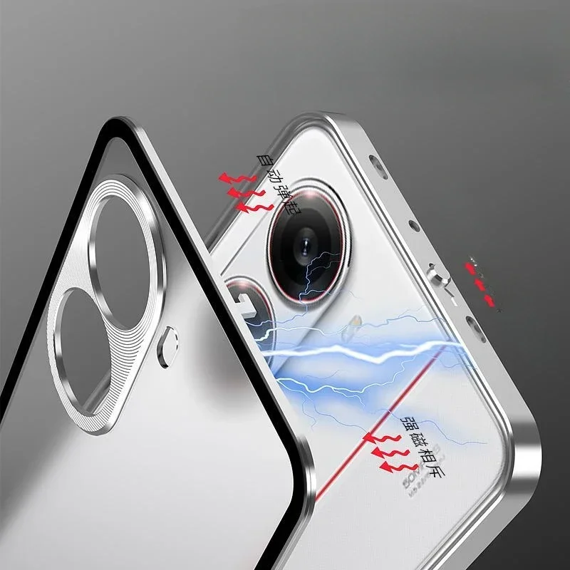 Shockproof Aluminium Alloy Matte Acrylic Phone Case - Durable Hard Bumper Cover