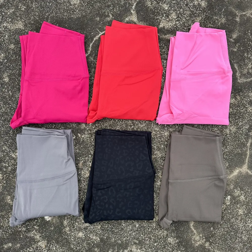 Solid Color soft Women Sport Pant Tight Butter High Waist Yoga Legging Athletic Gym Comprehensive Training Jog Back Waist Pocket 5