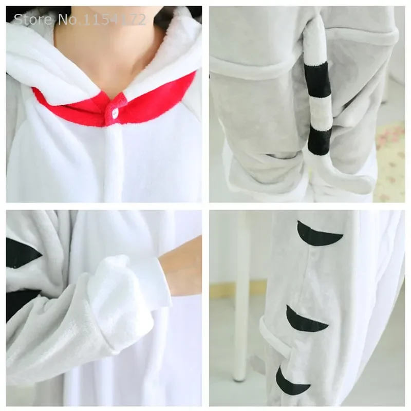Kigurumi Kitchen Chi Cat Animal Onesies Pajamas Cartoon Costume Cosplay Pyjamas Adult Onesies Party Dress Halloween Pijamas