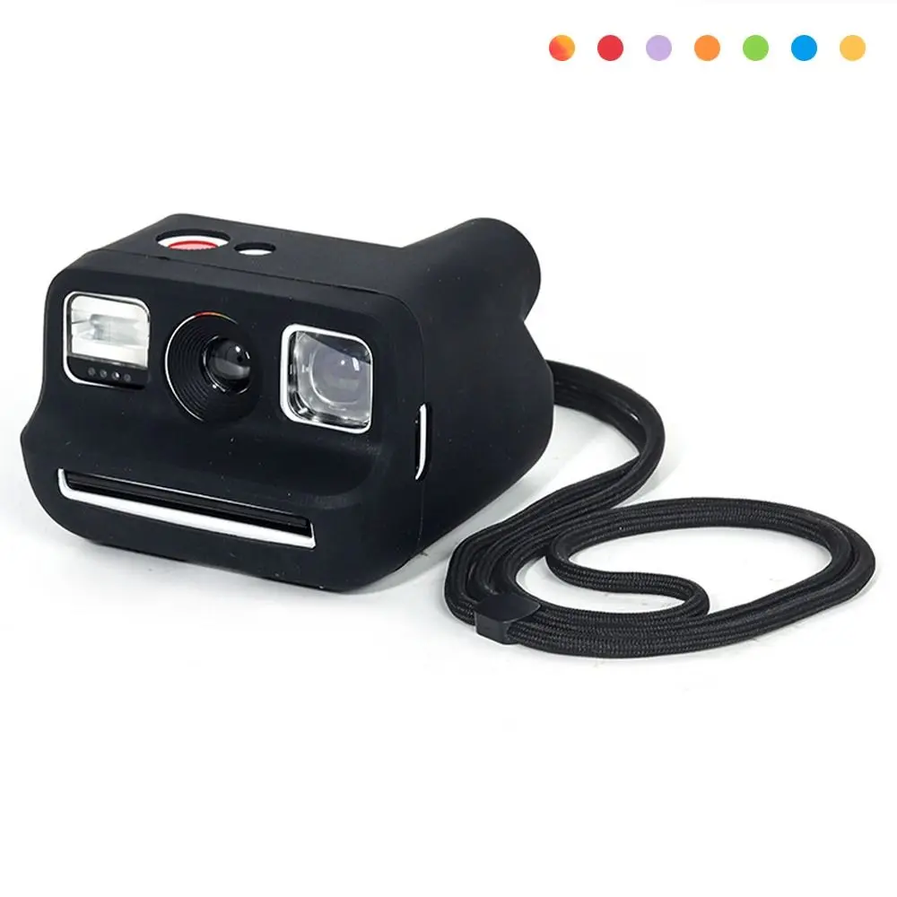 Lanyard Silicone Case Slim Fit Shockproof Instant Film Camera Skin - Wear Resistant & Waterproof