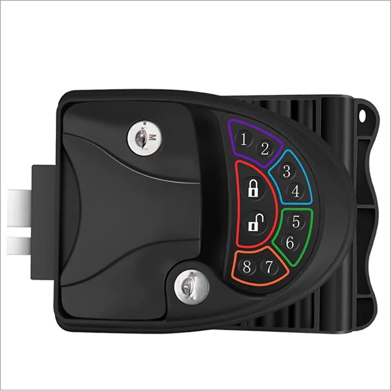 

RVModificationElectronicZincAlloyWirelessRVDoorLockWithKeyboardAndHangingBuckle20MRemoteControl