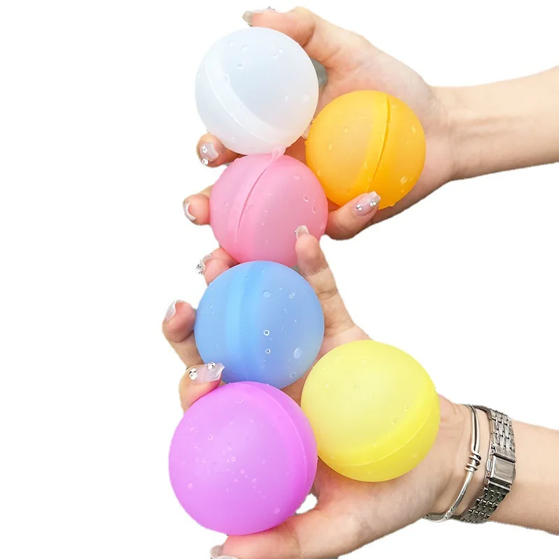 5.7CM Water Fight Toy Silicone Water Ball Rapid Injection, Reusable Ball, Self sealing and Quick Filling Ball