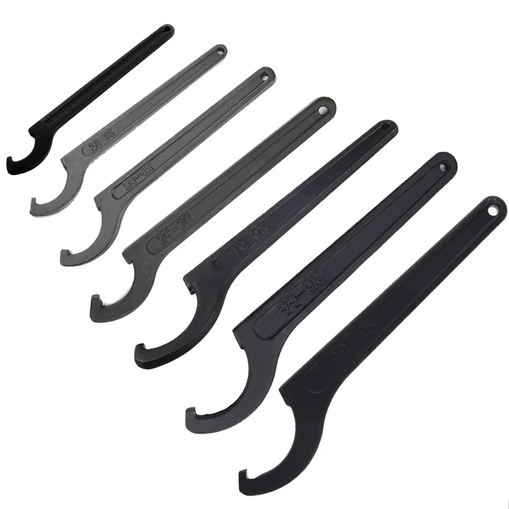 

22-72mm HCS Crescent Wrench Hook Spanner Adjuster Motorcycle Bike Absorber Shock C Hand Tool Forhead Screws Threaded Ring Shafts
