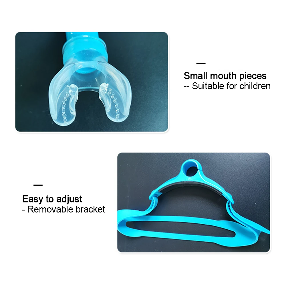 Front Head Silicone Snorkel Breathing Swimming Tube For Training Scuba Diving Under Water Snorkling Breathing Diving Equipment