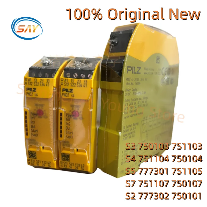 새로운 오리지널 안전 릴레이 PNOZ S3 750103 751103 S4 751104 750104 S5 777301 751105 S7 751107 750107 S2 777302 750101, 1 개입