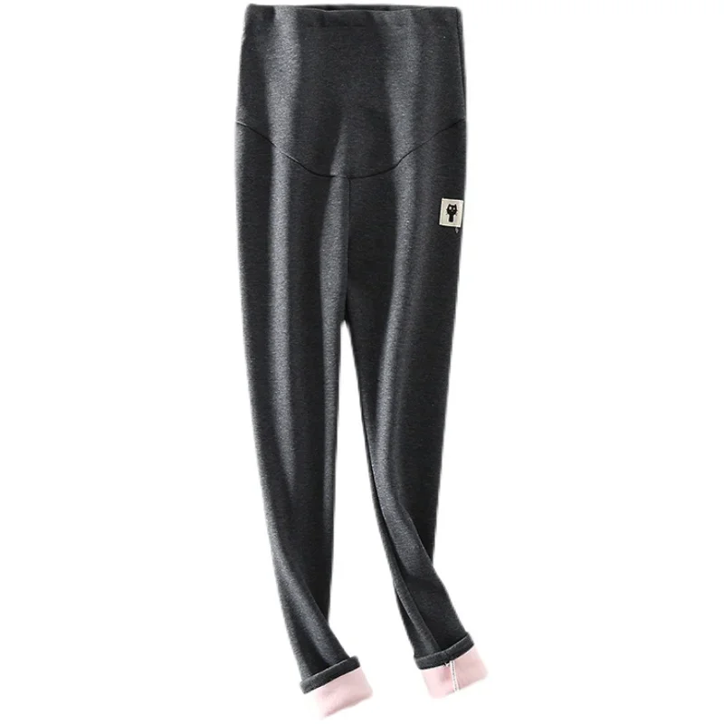 Warm Leggings For Pregnant Women Elastic High Waist Stripes Pants Pregnancy Sports Clothes Maternity Fitness Trousers Skinny 6