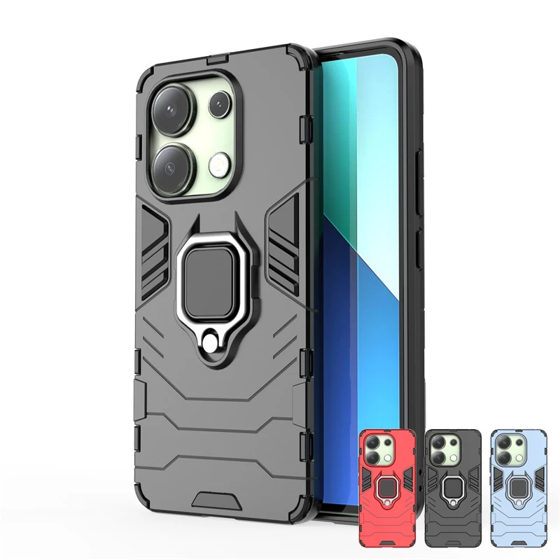 Per Xiaomi Redmi Note 13 4G Custodia Redmi Note 13 4G Cover Antiurto Armor Pc Tpu Stand Cover Per Telefono Xiaomi Redmi Note 13 Pro Plus