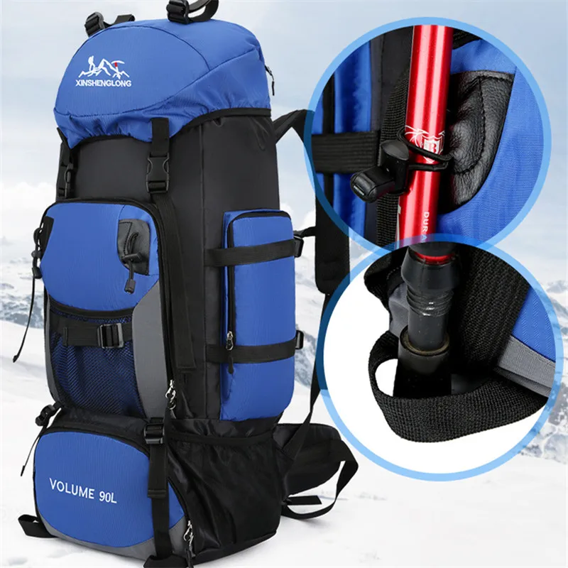 

Oulylan 90L Large Luggage Camping Bag Army Backpack Men Outdoor Travel Shoulder Hiking Trekking Tourist Military Tactical Bags